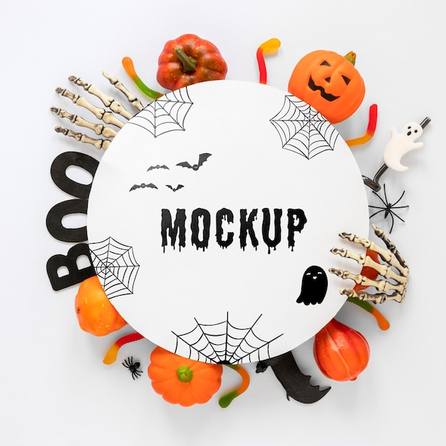 Mock-up Design Halloween-Konzept