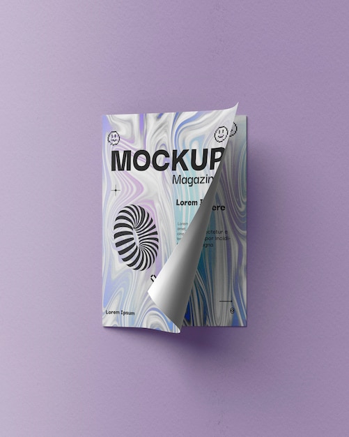 Mock-up di cancelleria per elementi editoriali olografici