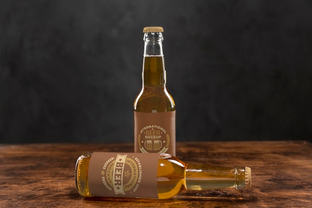 Mock-up di concetto di birra artigianale