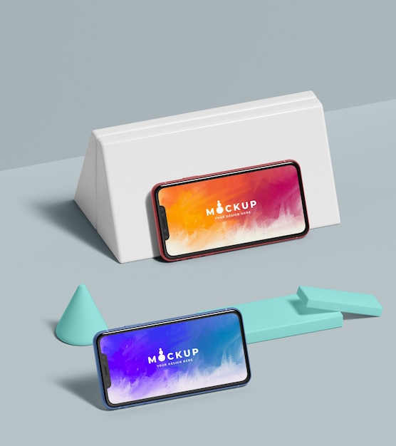 Mock-up di concetto di forme geometriche