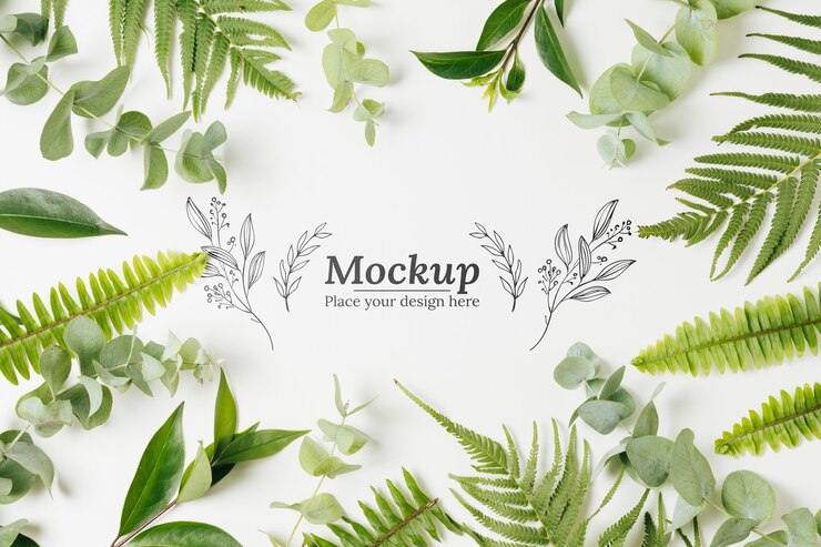PSD mock-up di concetto di matrimonio bellissimo