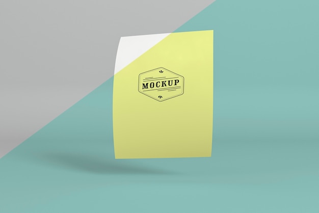 Mock-up di concetto di pop di carta