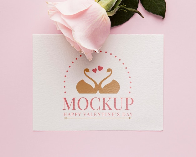 Mock-up di concetto di San Valentino