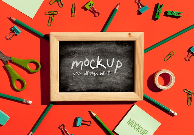Mock-up di concetto minimal di cancelleria