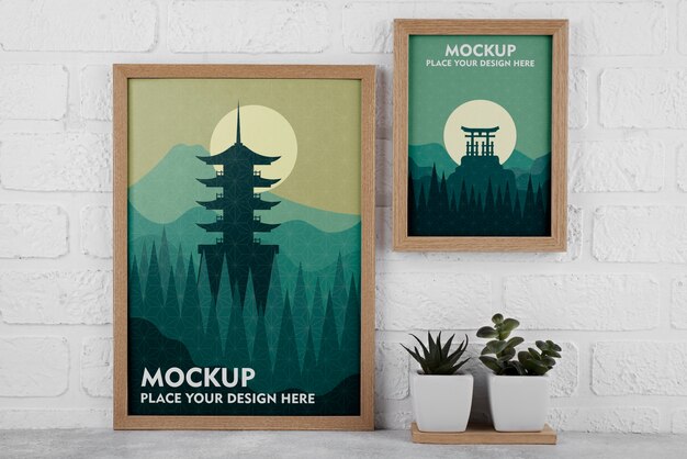 Mock-up di cornice con poster