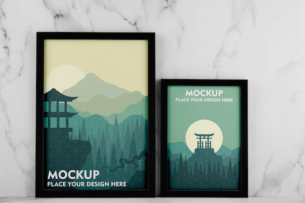 Mock-up di cornice con poster