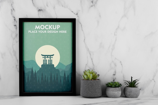Mock-up di cornice con poster