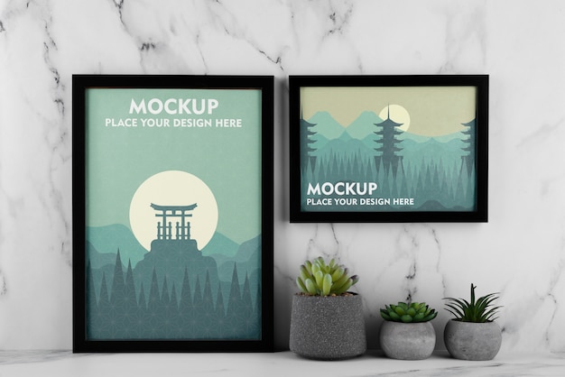 Mock-up di cornice con poster