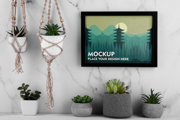 Mock-up di cornice con poster
