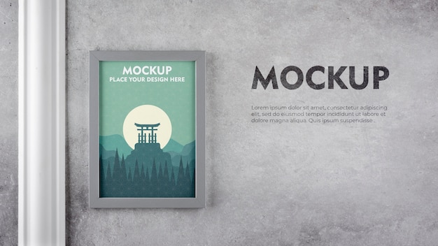 Mock-up di cornice con poster