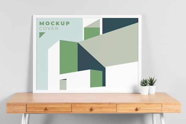 Mock-up di cornice per interni