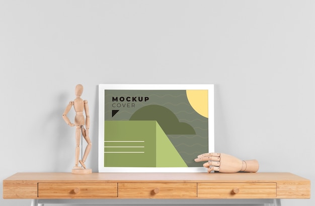 Mock-up di cornice per interni