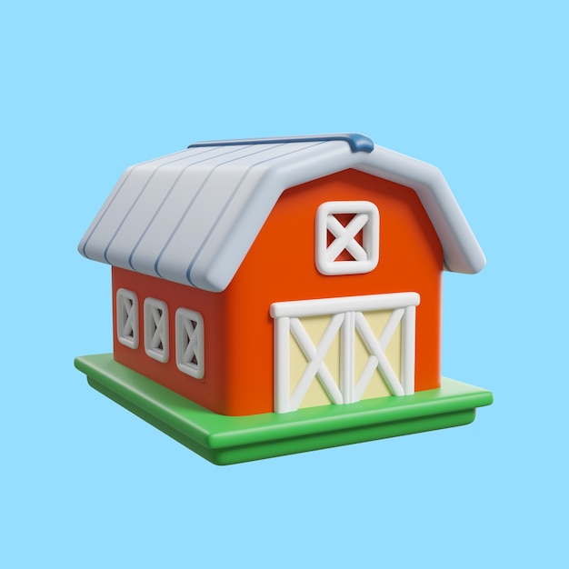 Mock-up di icone immobiliari tridimensionali