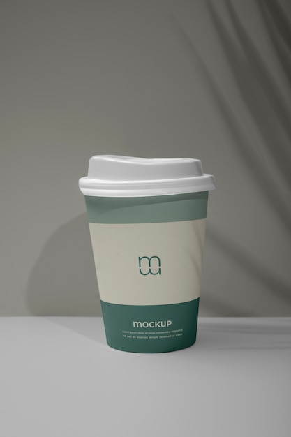 Mock-up di tazza monouso