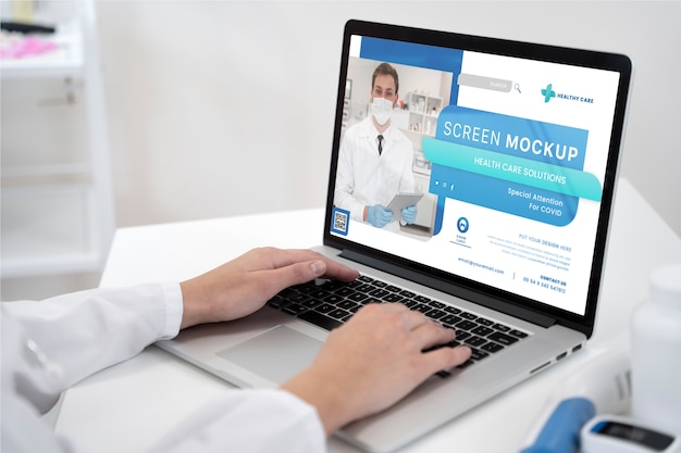 Mock-up di visite mediche e sanitarie
