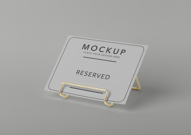 Mock-up di visualizzazione da tavolo