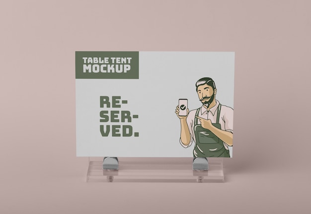 Mock-up di visualizzazione da tavolo