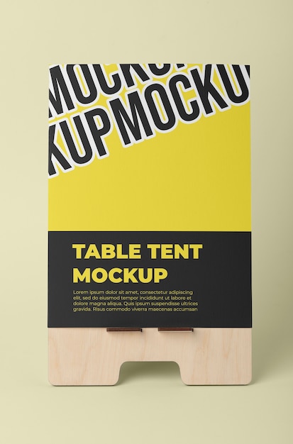 Mock-up di visualizzazione da tavolo