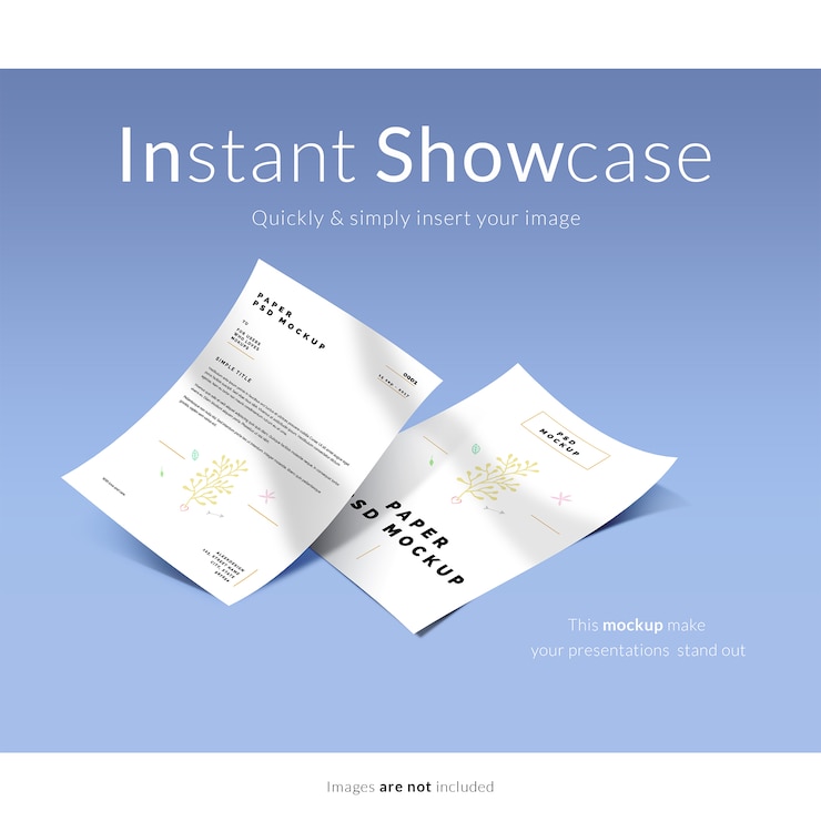 PSD mock up de documento