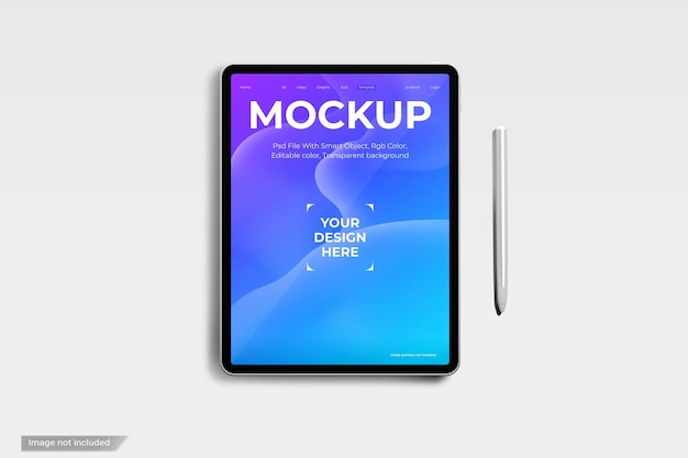 Mock-up De L'écran De La Tablette