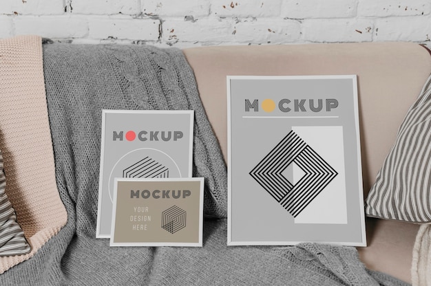 Mock up frame sul divano