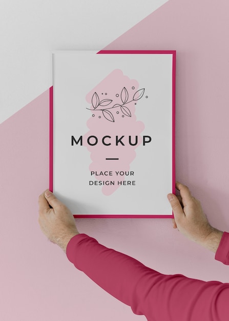 Mock up frame sulla parete