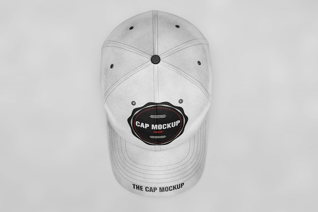 Mock up de gorra vista superior