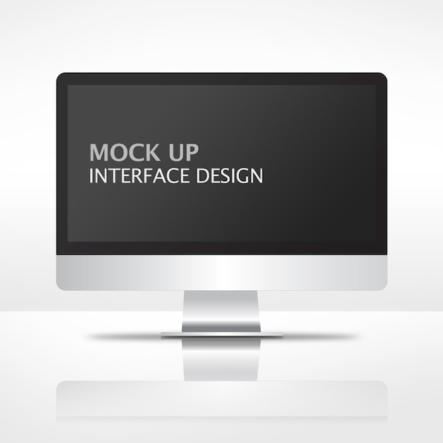 Mock Up Interface Computer desktop moderno