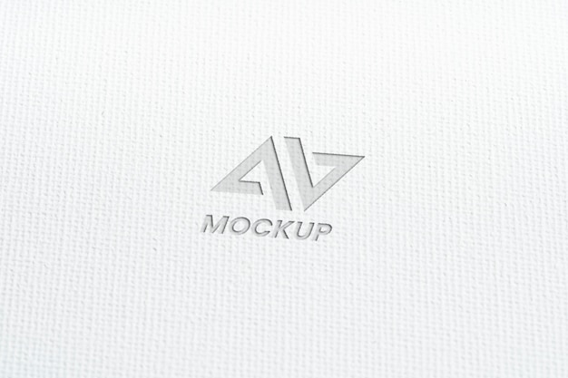 PSD mock-up logo design business nahaufnahme