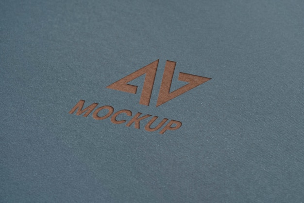 PSD mock-up logo design business nahaufnahme