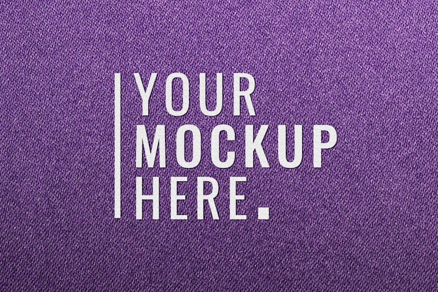 Mock-up minimalista con struttura in materiale liscio
