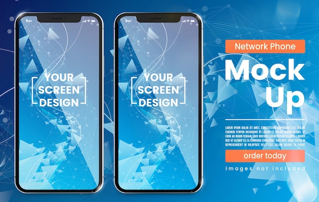 Mock up moderno de teléfono pixel perfecto con espacio de copia