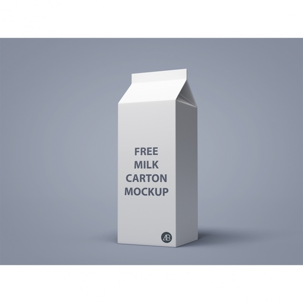 PSD mock up de packaging de leche