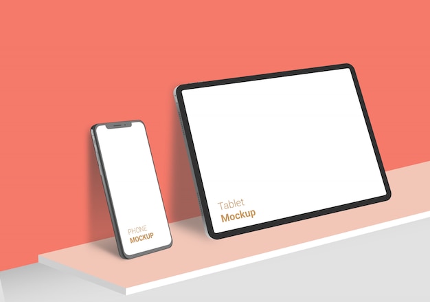 Mock-up per tablet e telefono