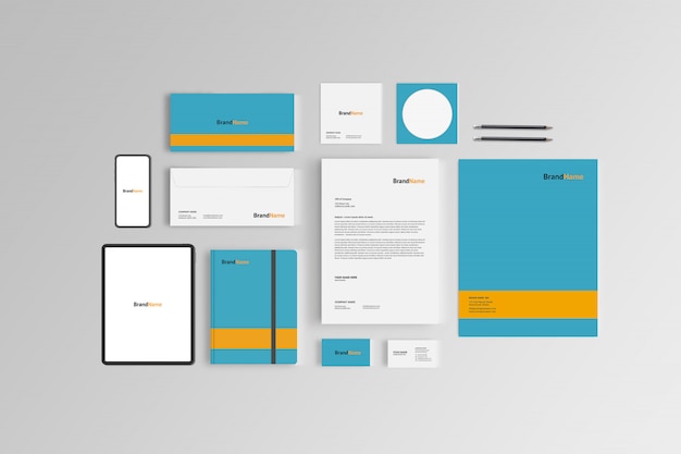 Mock-up stazionario marcante a caldo