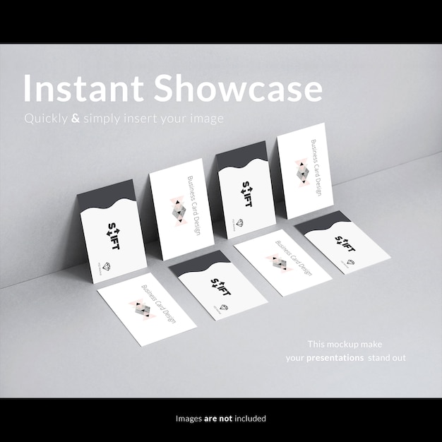 Mock up de tarjetas de visita