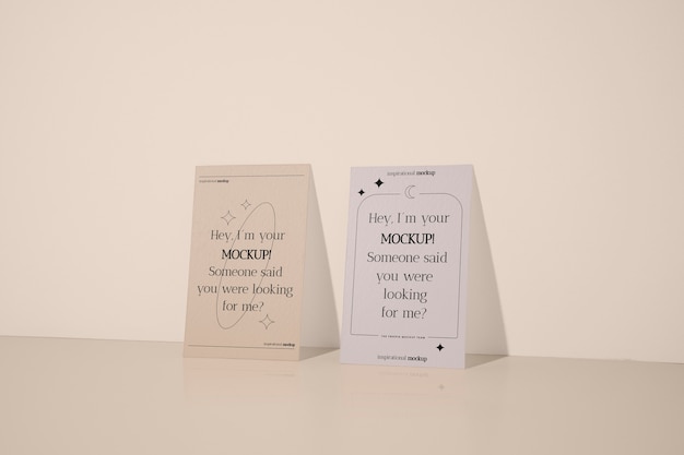 Mock-up von Büropapier