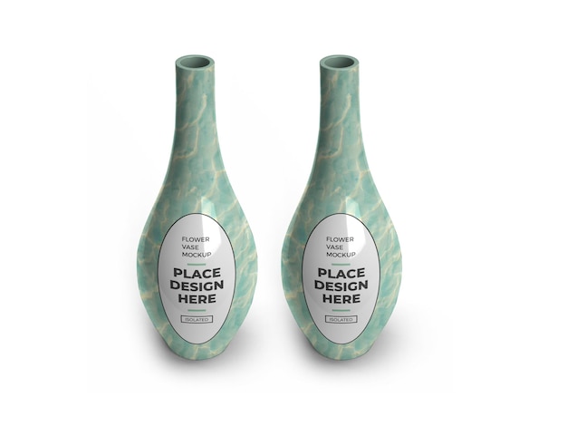 Mockup 3D di vaso in ceramica