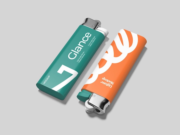 Mockup 3D del encendedor de gas