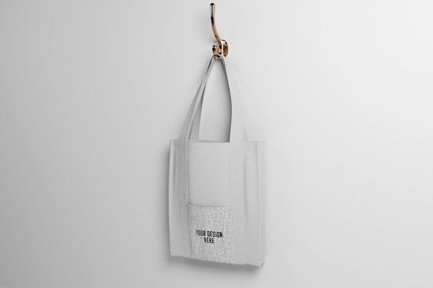 Mockup 3D realista de la bolsa de Tote