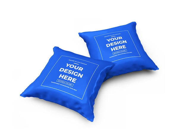 Mockup 3d square pillow