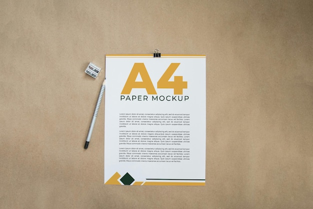 Mockup-A4-Design für Plakate