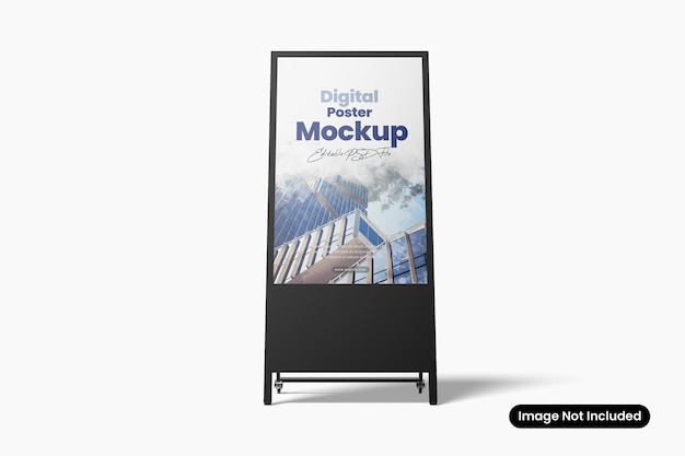 Mockup d'affiche numérique - affichage publicitaire