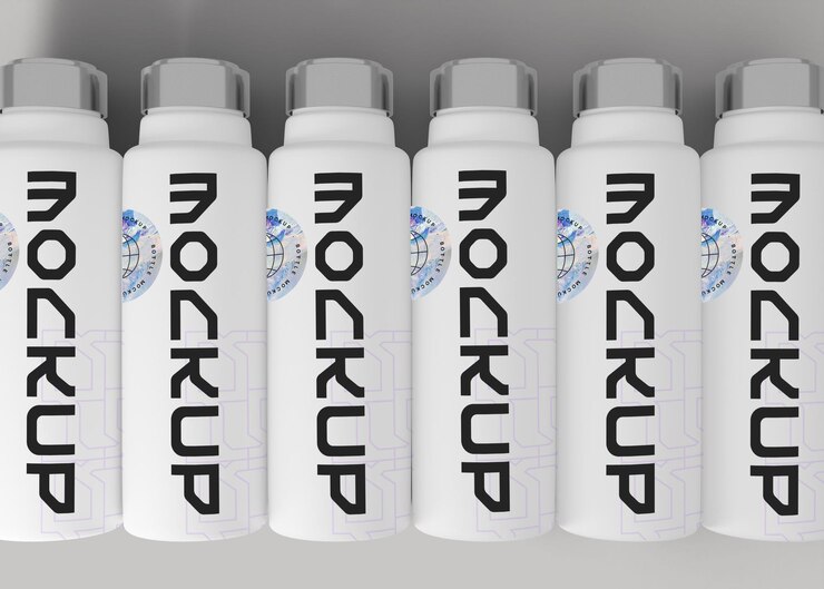 PSD mockup de agua de botella deportiva
