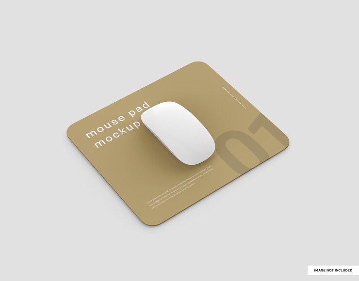 Mockup de la almohadilla del ratón