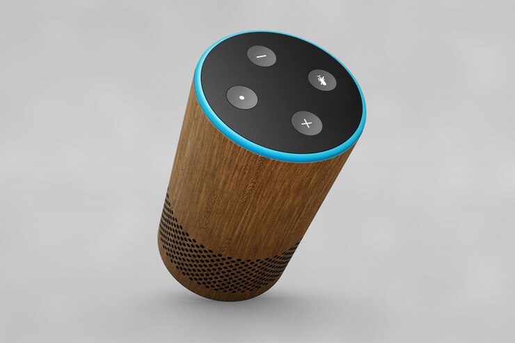 PSD mockup de altavoz en forma de cilindro