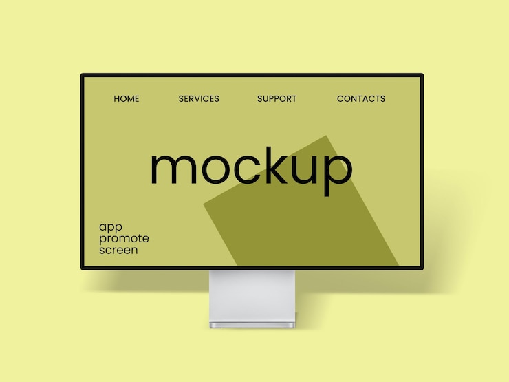 Mockup de Apple Pro Display XDR Premium para el PSD