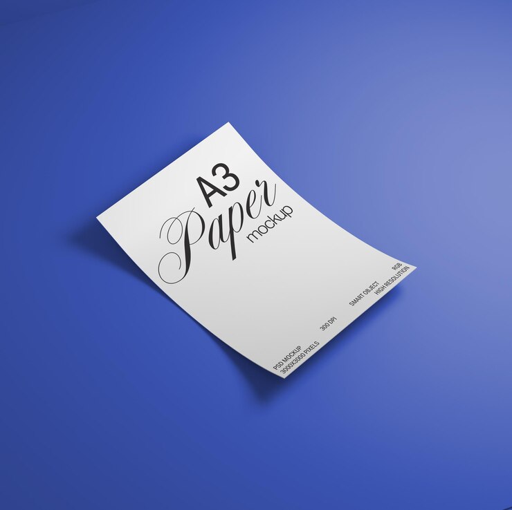 Mockup auf A3-Papier