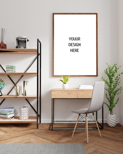 Mockup auf Papier, Foto-Mockup, Mockup im Innenraum, realistisches Mockup