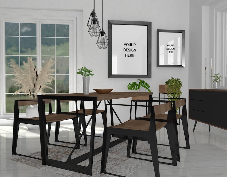 PSD mockup auf papier, foto-mockup, mockup im innenraum, realistisches mockup